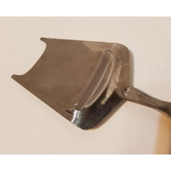 Vintage Stainless Steel Cheese Plane Slicer -Meat Knife - Planer Wood Handle #5 - Picture 6 of 6